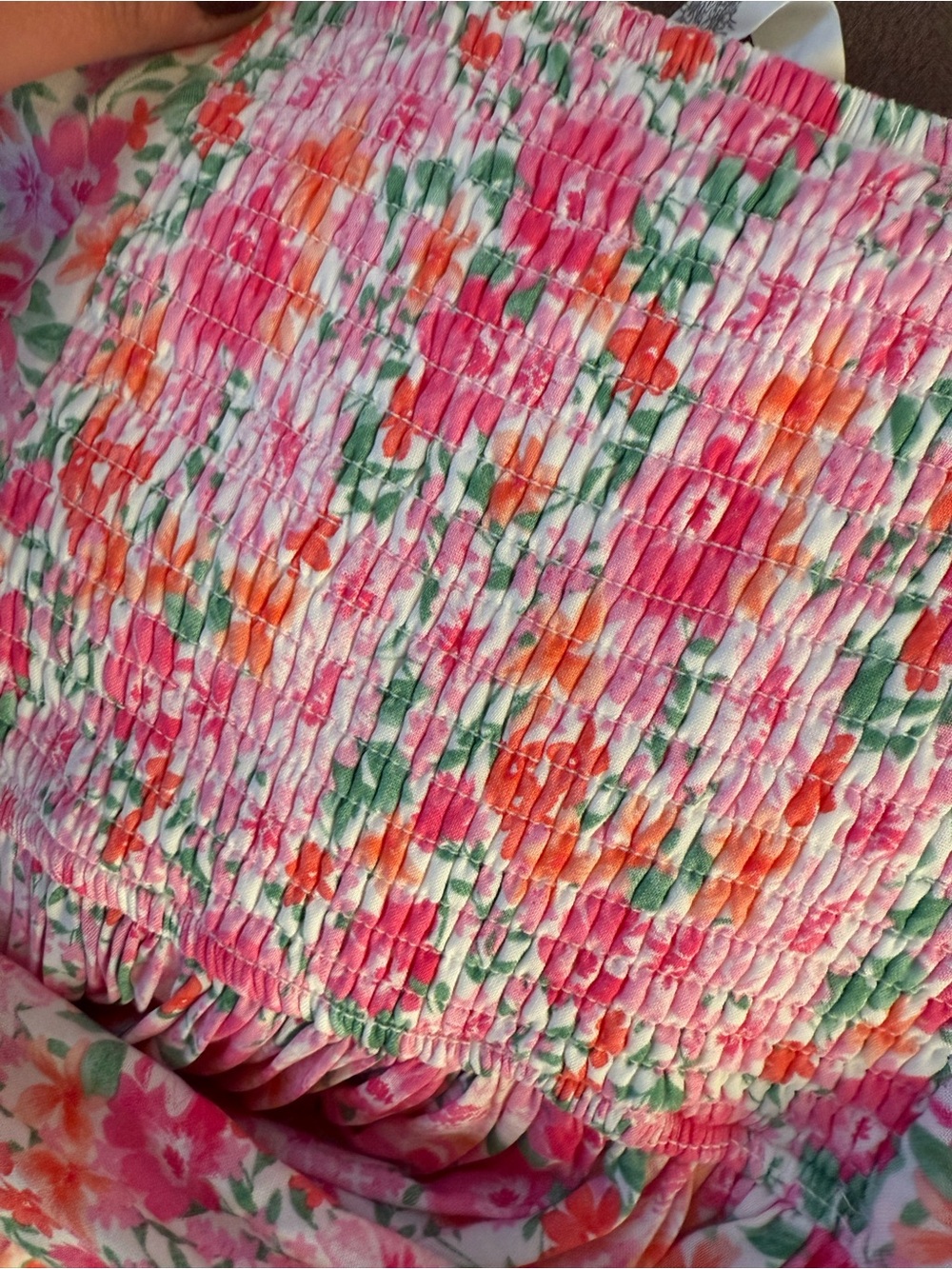 Altar'd State Pink Floral Puff-Sleeve Dress - Picture 3 of 3